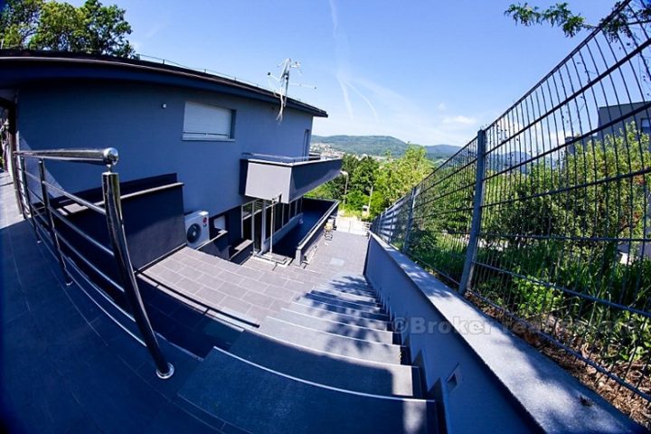 New villa surrounded by greenery