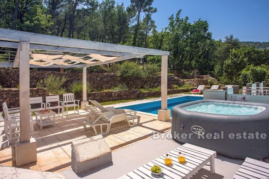 Villa with a pool on a spacious plot