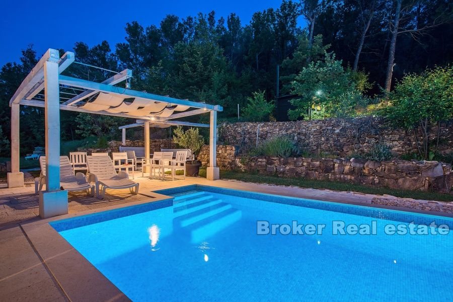 Villa with a pool on a spacious plot