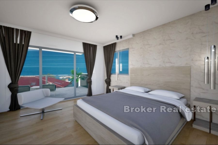 Luxury villas with sea view, newly built