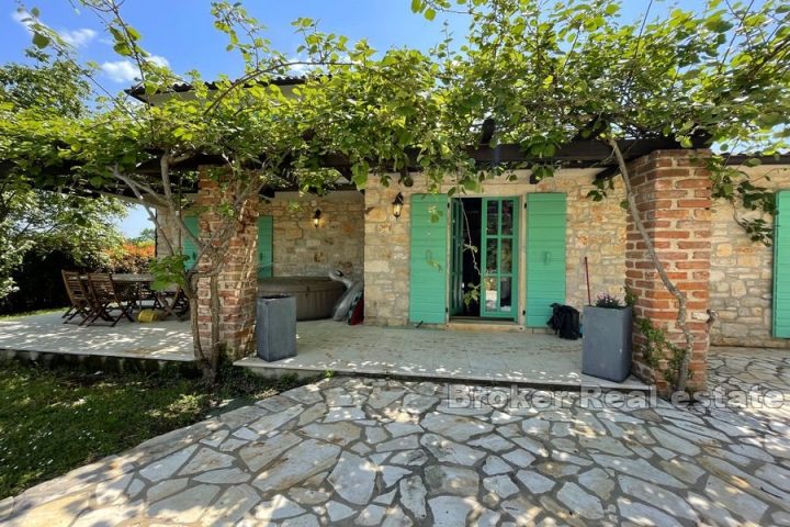 Stone house with pool