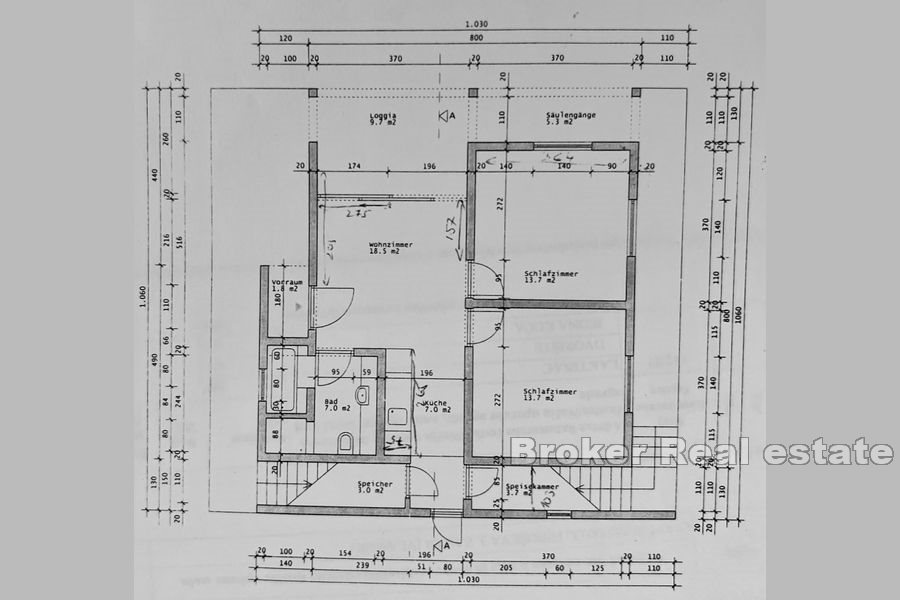 Apartmanska kuća s otvorenim pogledom na more