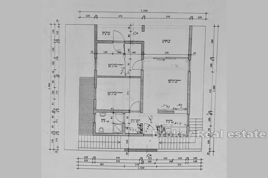 Apartmanska kuća s otvorenim pogledom na more