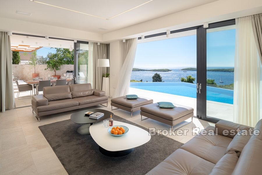 Luxury villa with open sea view