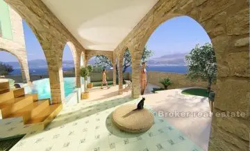 Attractive land plot for building 4 villas